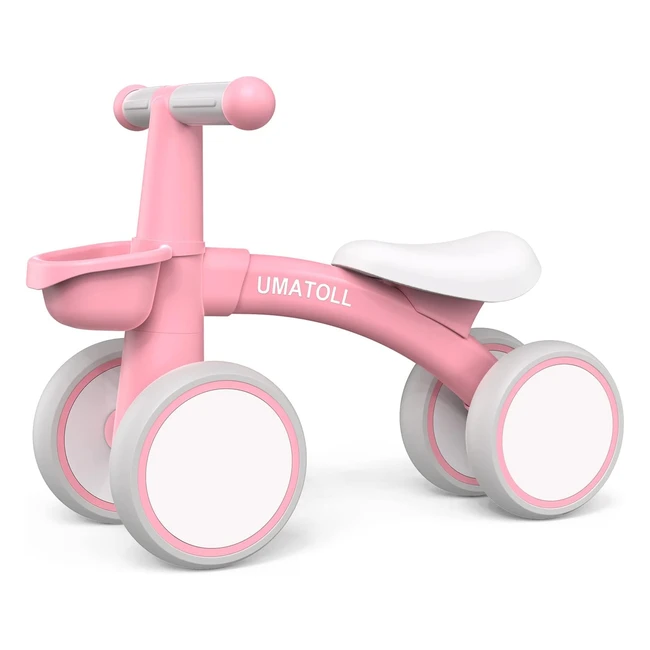 Bicicleta sin pedales Umatoll para nios a partir de 1 ao - Equilibrio - Bebs 12-24 meses - Bici bebe con canasta - Regalo cumpleaos