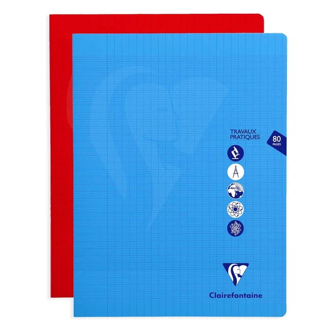 Clairefontaine Mimesys 303327 C Cuaderno - Cuadros Grandes 80 Pginas 90g - 24x