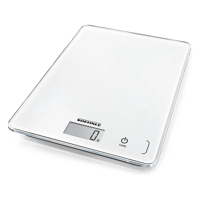 Soehnle Page Compact 300 Digitale Küchenwaage bis 5 kg Kapazität - Präzise Messung & LCD-Anzeige