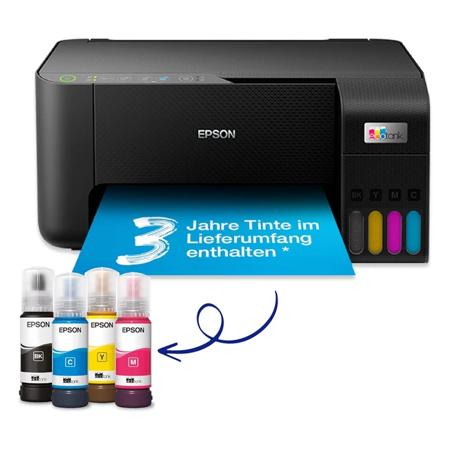 Epson EcoTank ET-2810 A4 Multifunktions-WLAN-Tintenstrahldrucker inkl Tintenvor