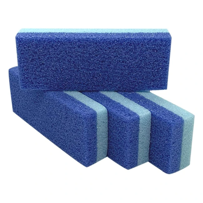 Maryton Foot Pumice Stone - Callus Remover & Scrubber Pack of 4 Blue