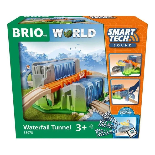 Pont et Tunnel Cascade Smart Tech Sound - Brio World 33978 - Accessoire Circuit 