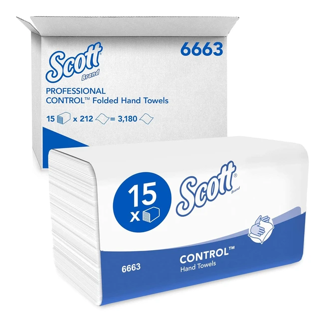 Scott Control Folded Interfold Paper Towel 6663 - Vfold Paper Towels - Superior Absorbency