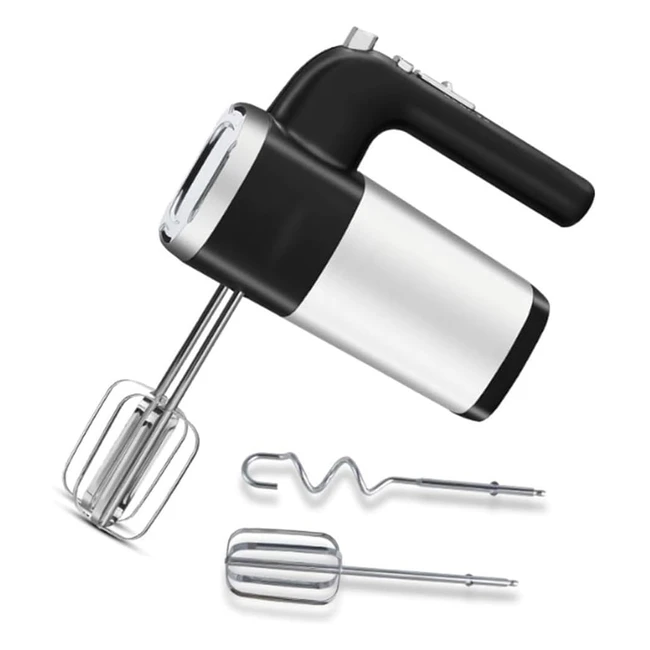 Electric Hand Mixer 5 Speed Portable Whisk Cake Baking - Stainless Steel Dough Whisk Kneaders