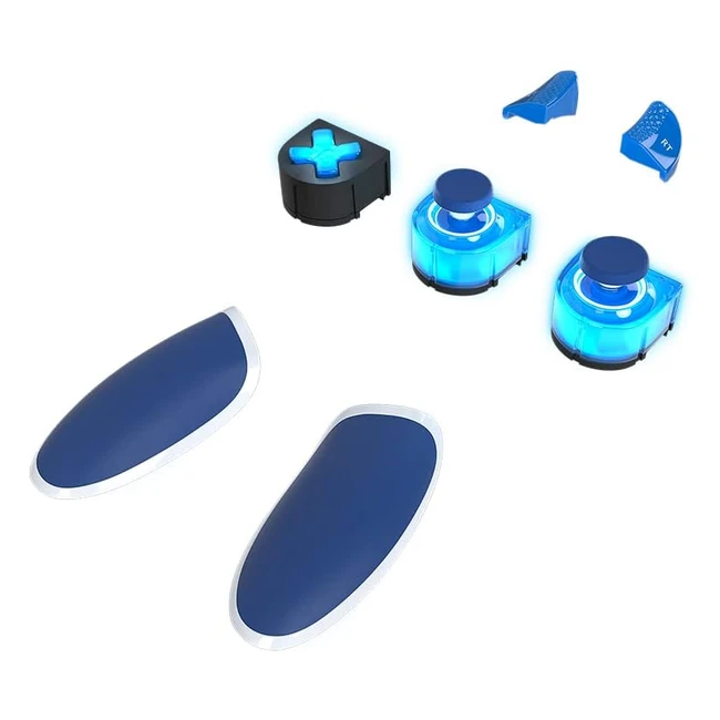Thrustmaster eSwap X LED Blue Crystal Pack - Pack of 7 Backlit Blue Modules - NXG Ministicks - Hotswap Feature - Compatibile con eSwap X Pro Controller Xbox Series X/S e PC