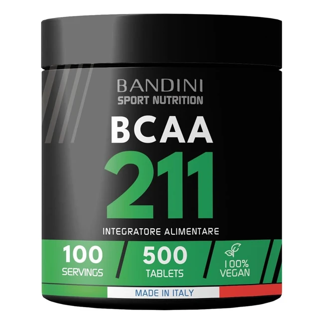 Aminoacidi Ramificati BCAA 211 500 Compresse Bandini Pharma - Vegan