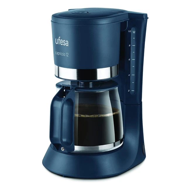 Ufesa CG7124 Capriccio 12 Filterkaffeemaschine 680 Glas 12 Liters Blau 680 Watt - Amerikanischer Kaffee