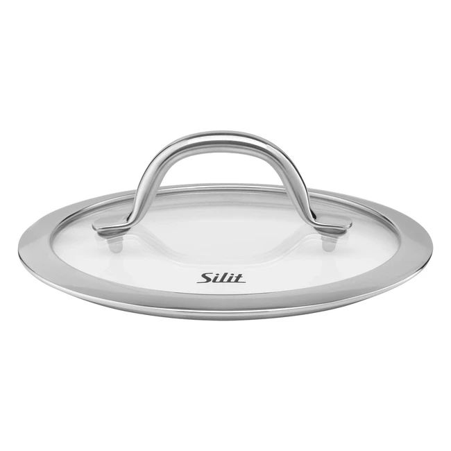 Couvercle en verre Silit 16 cm - Poignée en métal - Nr 2151298229 - Passe au lave-vaisselle