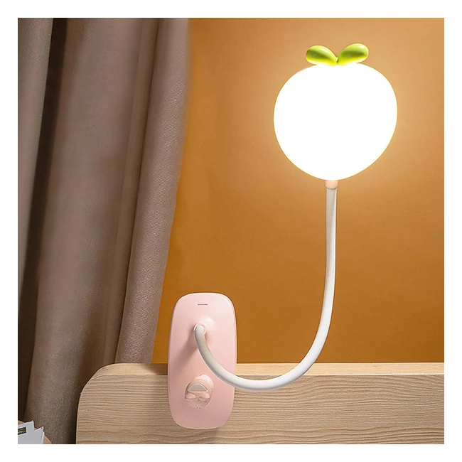 Lampe LED Pince Enfant Flexible 360 Rechargeable USB 3 Modes 5 Intensits