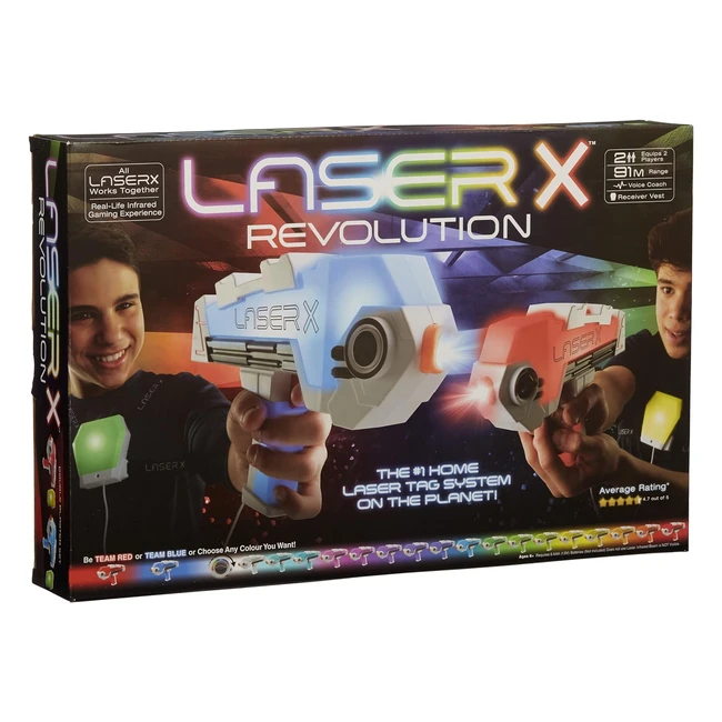 Laser X Revolution Double Blasters - Jeu daction ultime pour intrieur et ext