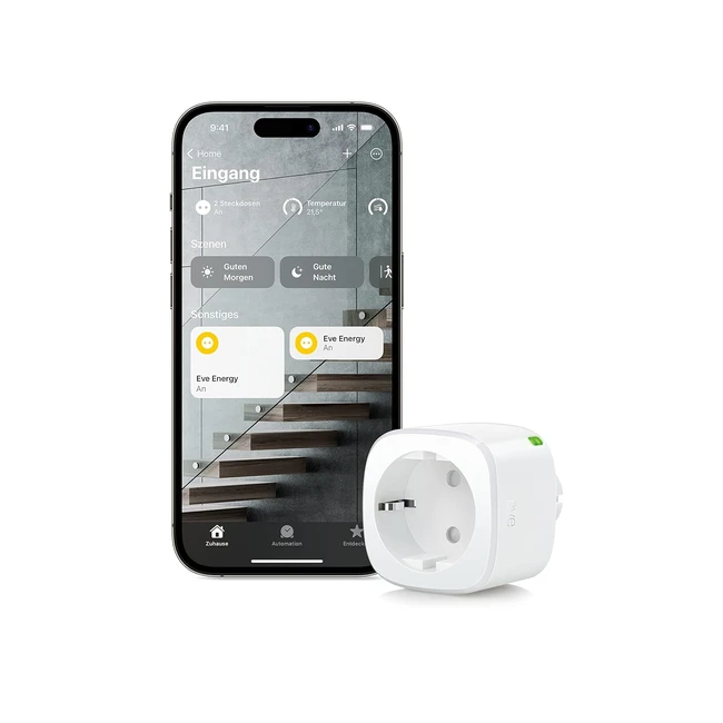 Eve Energy Matter Smart Socket - Stiftung Warentest Gut - Apple Home Alexa Googl