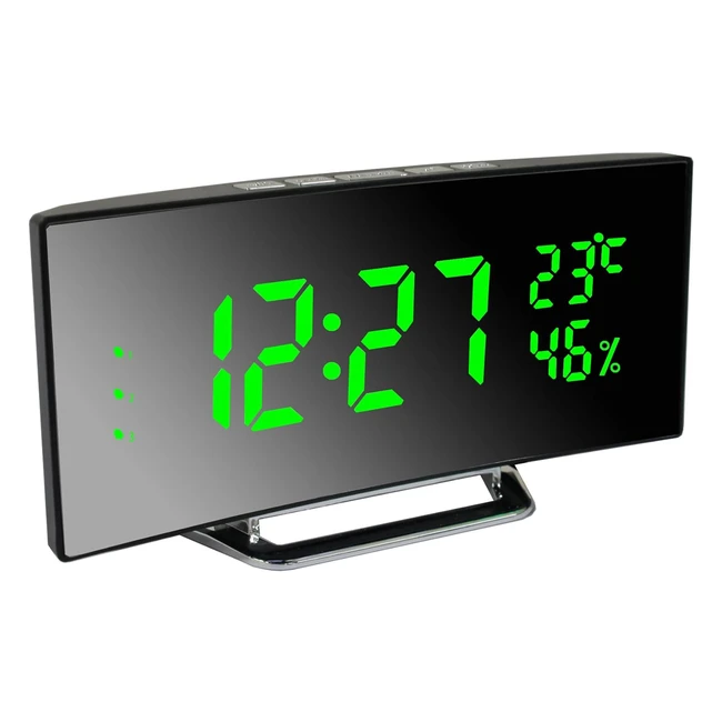 Despertador Digital LED Grande - Marca XYZ - Ref 12345 - Temperatura y Humedad 