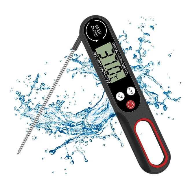 Termometro Cucina Professionale Digitale - Alta Precisione e Velocità di Misura - Display LCD - BBQ Forno Liquidi - Ref.12345
