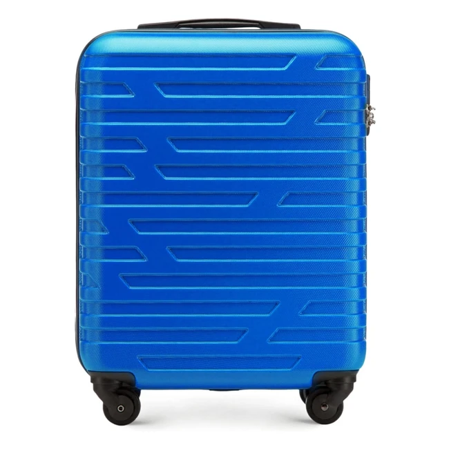Wittchen Aline II Handgepäck Koffer ABS Blau Stabil & Hochwertig