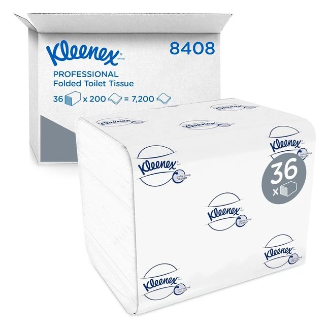 Kleenex Folded Toilet Tissue 8408 - 2 Ply Bulk Paper - Soft & Comfortable