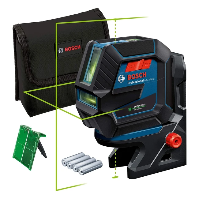 Bosch Professional Laser Level GCL 250 G Green Laser - Visible Working Range up 