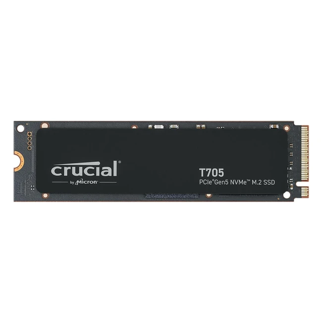 Crucial T705 SSD 1TB PCIe Gen5 NVMe M.2 Interno Gaming 2024 13600MB/s CT1000T705SSD3