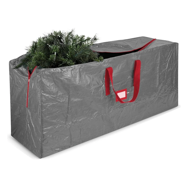 Jumbo Christmas Tree Storage Bag - Fits 9ft Tall Trees - Waterproof - Durable Handles - Dual Zippered Containers