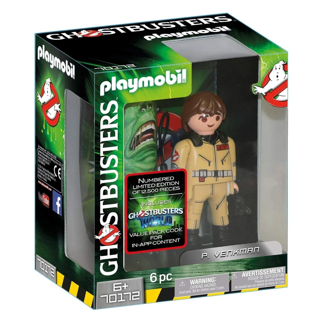 Playmobil Ghostbusters 70172 Sammlerfigur P Venkman ab 6 Jahren - Groe Geister