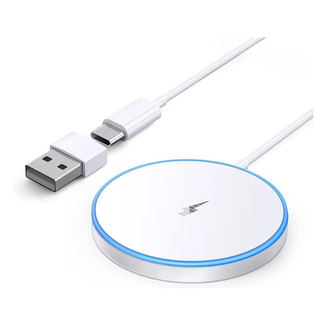 Magsafe Fast Wireless Charger for iPhone 15 Pro Max - 15W Portable Charger with Dual Charging Ports