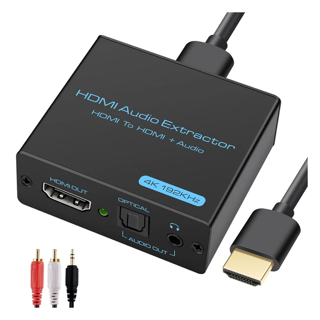 Extractor de Audio HDMI 4K HDMI Splitter Dolby DTS PCM PS4 PS5 Xbox