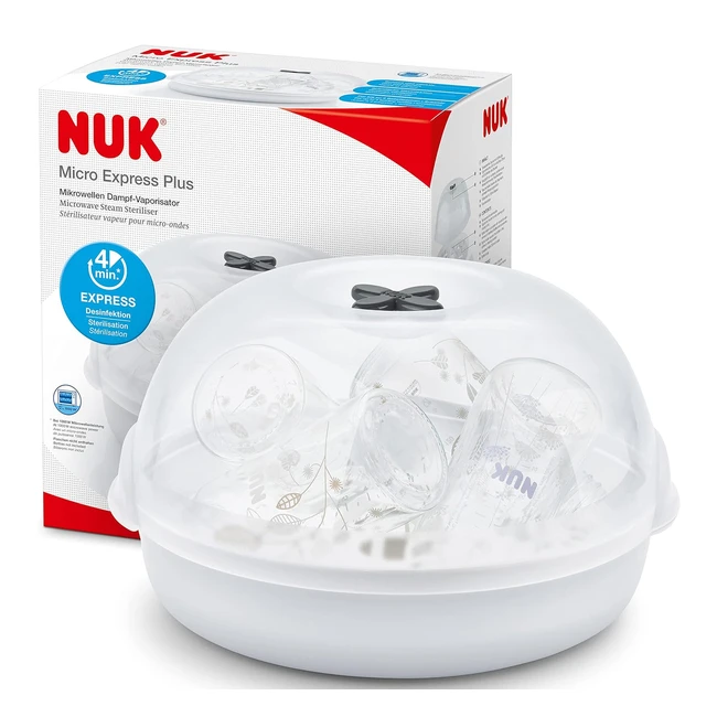 NUK Mikro Express Plus Mikrowellen-Dampf-Babyflaschen-Sterilisator
