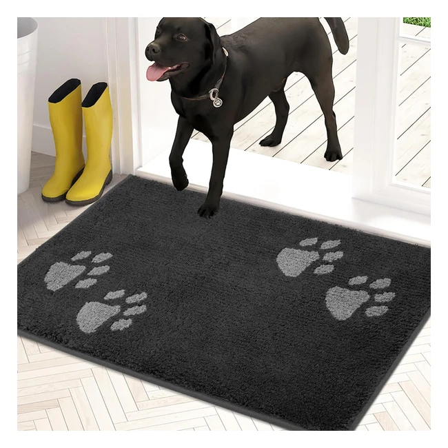 Purrugs Dirt Trapper Doormat 50 x 80 cm Nonskidslip Machine Washable Entrance Rug - Super Absorbent Welcome Mat for Muddy Wet Shoes