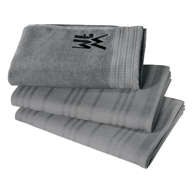 WMF Küchenhandtuchset 3-teilig Baumwolle Küchentücher 2 Geschirrtücher Handtuch Geschirrhandtuch