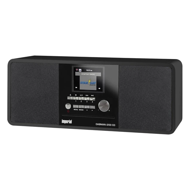Imperial Dabman i200 CD Internetradio DAB Radio Digitalradio mit CD Player - Stereo Sound - WLAN LAN Bluetooth - Spotify - Schwarz