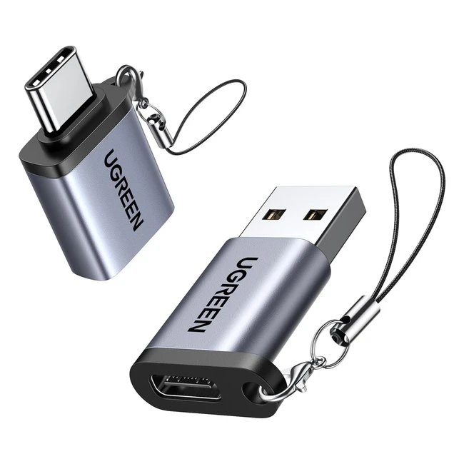 UGREEN Adattatore USB C a USB 30 OTG 5Gbps 2 Pack - iPhone 15 Pro Max Macbook i
