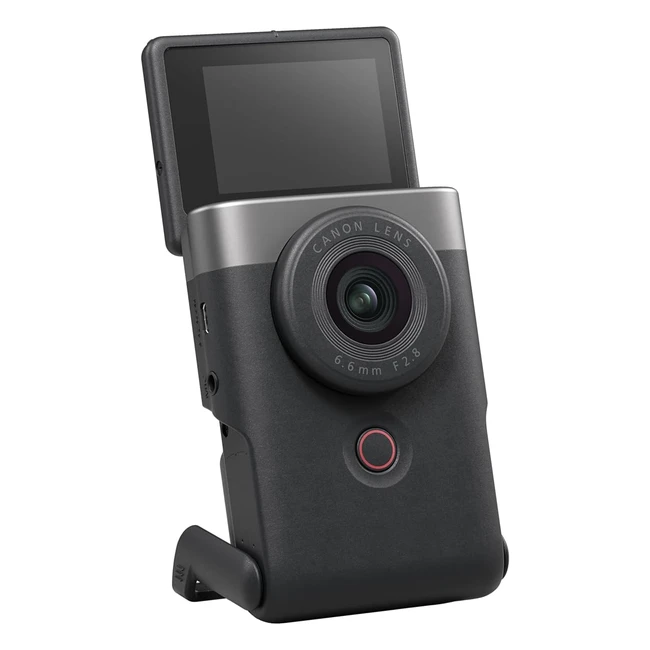 Canon Powershot V10 Vlogging Starter Kit Silver - All-in-One 4K Camera for Entry-Level Vloggers