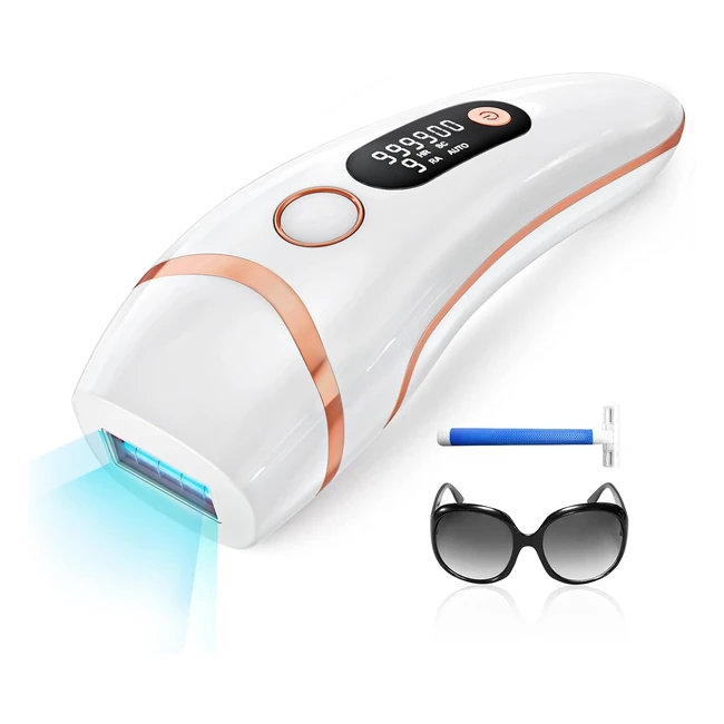Glattol IPL Laser Hair Removal 3 in 1 Device - 999900 Flashes 9 Levels At-Home