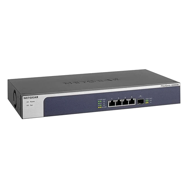 Switch de Red Netgear XS505M100EUS Unmanaged Pro 5 Puertos 10Gigabit/Multigigabit Ethernet con 1 Puerto SFP