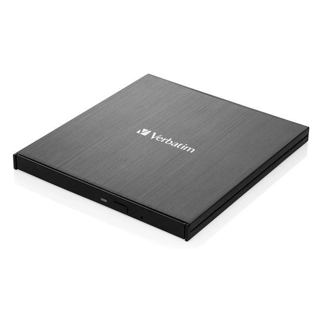 Graveur Blu-ray Externe Slimline Noir USB 3.1 Gen 1 - Lecteur Blu-ray Compact pour Backups - Verbatim