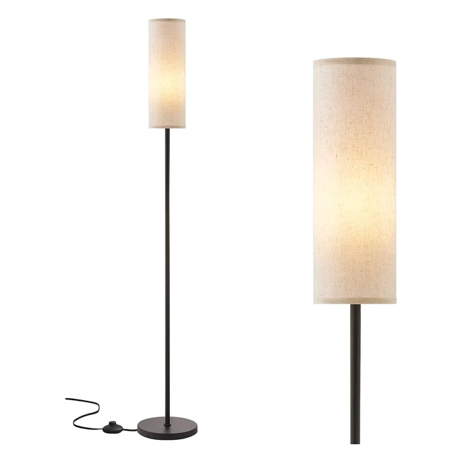 Aooshine Floor Lamp Modern Standing Lamp 65 Tall Minimalist Reading Light