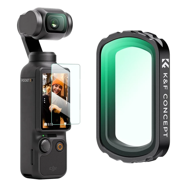 Filtro magnético UV compatible con DJI Osmo Pocket 3 - KF Concept - Protección de lente - Cristal óptico HD - Instalación magnética