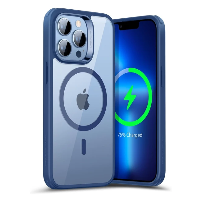 ESR iPhone 13 Pro Case Magsafe Shockproof Military Standard Gelb Schutz Magnetisch Klar Blau