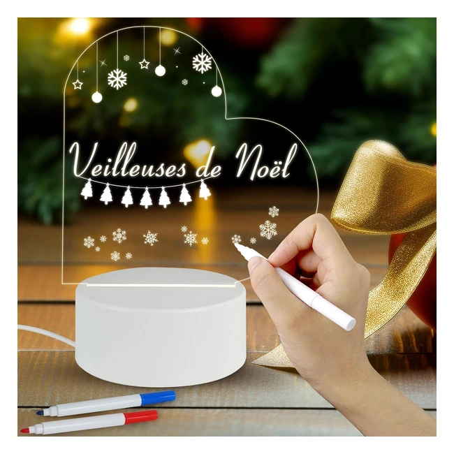 Risemart Veilleuse 3D LED Illusion Optique DIY Enfants Cadeau Anniversaire