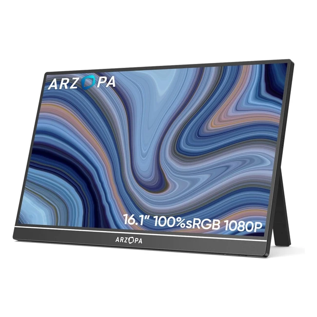 Arzopa 161 Portable Monitor FHD IPS Tragbarer Monitor mit Augenschutz und Gaming