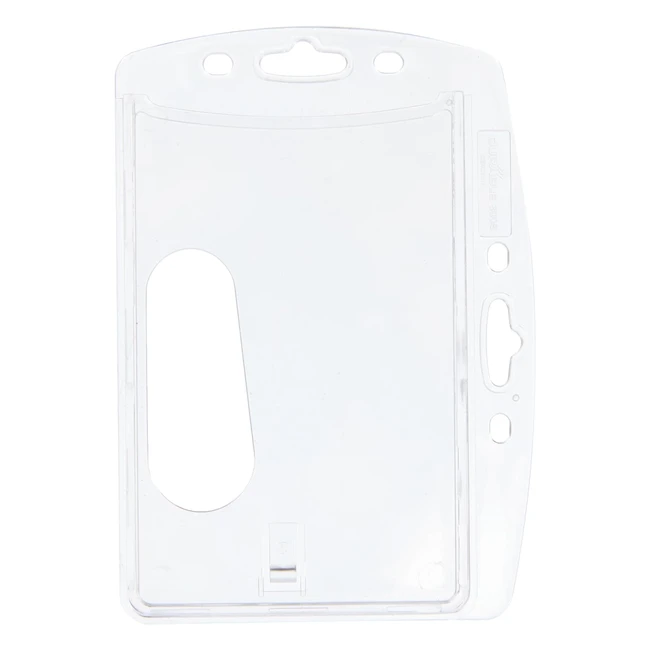 Porte-badge rigide transparent 54 x 85 mm - Lot de 10 - Rf 890519
