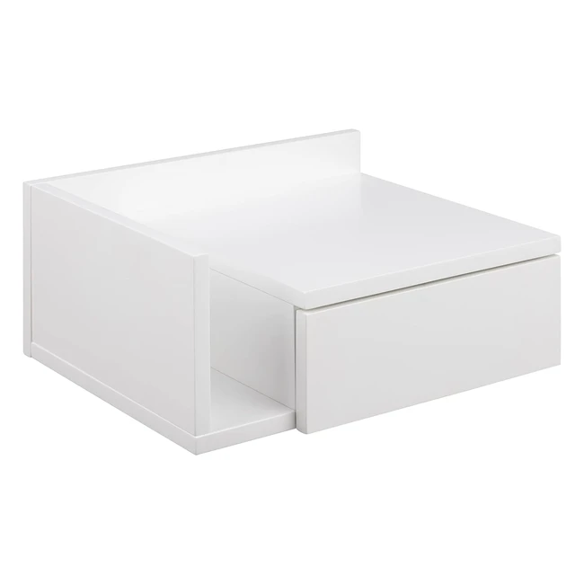 AC Design Furniture Fia Weier Nachttisch mit Schublade - Skandinavischer Stil 