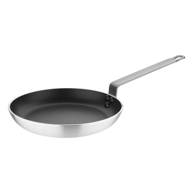 Vogue Pro Non Stick Teflon Frying Pan 260mm - Healthy Cooking - S343 Silver