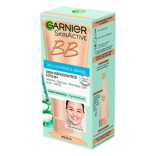 Garnier BB Cream Opacizzante SkinActive SPF 25 - Tonalit Media