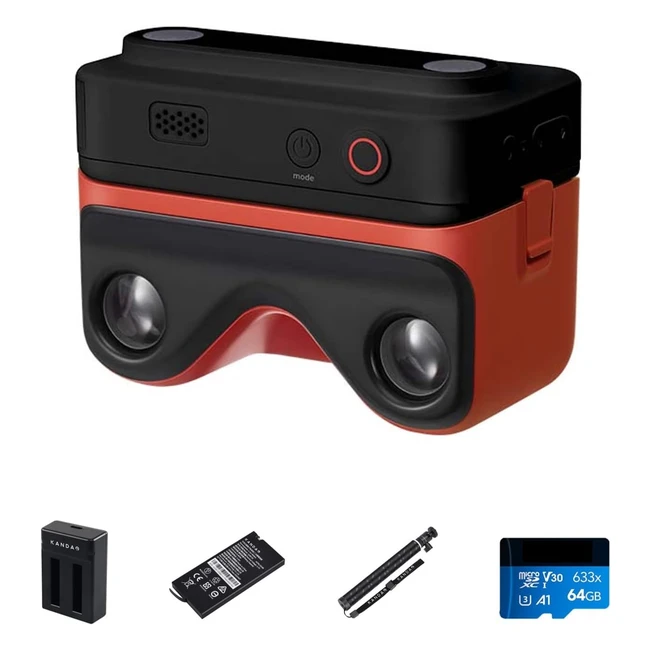 Pack Caméra 3D Instantanée 4K 60fps - Kandao Qoocam Ego - Réf. 254 - Visionneuse 3D