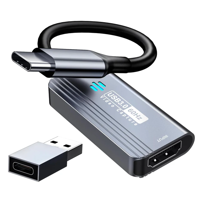 Capturadora de video HDMI a USB C 30 1080p 60fps - Alta velocidad