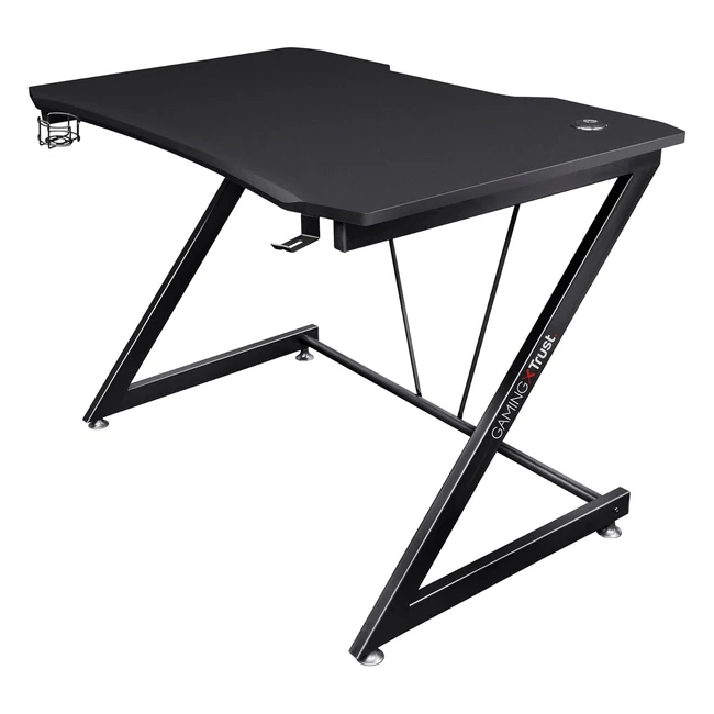 Trust Gaming GXT 711X Dominus Ergonomic Gaming Desk - Steel Frame - Cable Manage