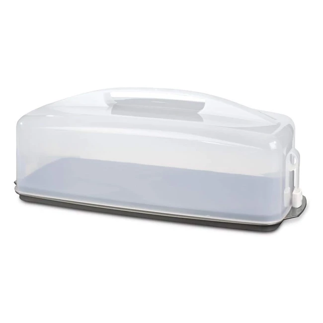 Caja de Transporte para Tartas Xavax Cuadrada - Apta para Lavavajillas - Color Negro - Ideal para Fiestas