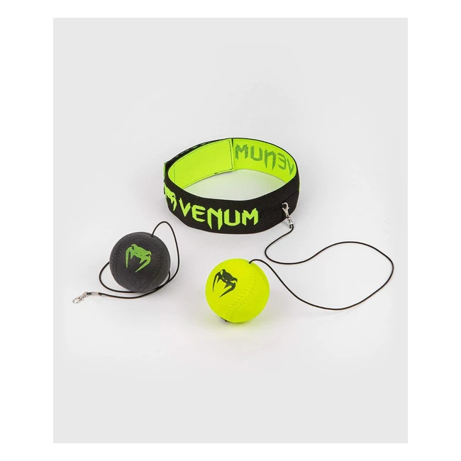 Venum Palla Reflex Neon Verde Taglia Unica - Ideale per Boxe Muaythai Kickboxing
