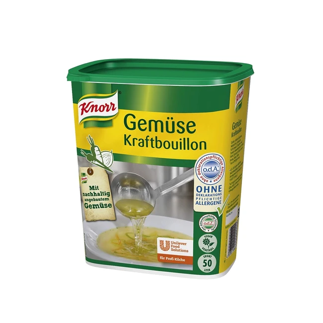 Knorr Gemüse Kraftbrühe - Vegan, 1 kg - Nachhaltig & rein pflanzlich