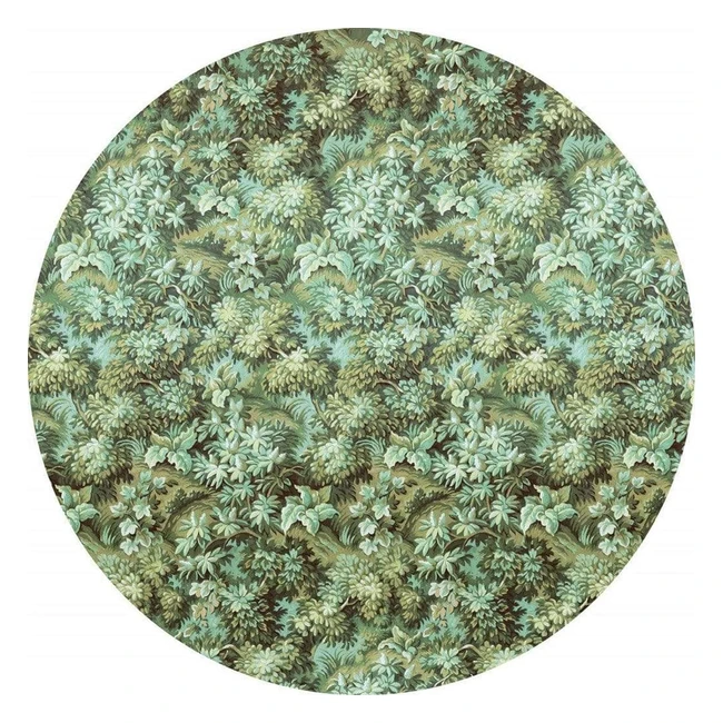 Komar Dot Rund und selbstklebende Vliestapete Greenery  125 cm Packung 1 Wandb
